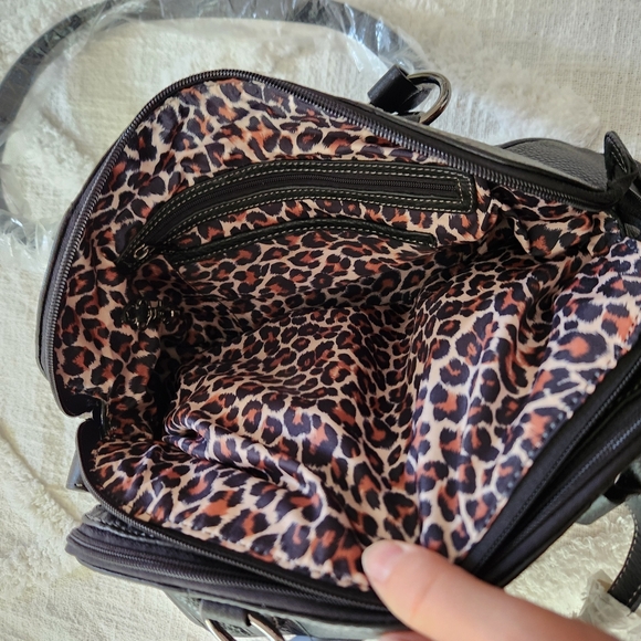 New Maxx New York Signature Black Leather Purse + Coin Purse - Picture 12 of 16